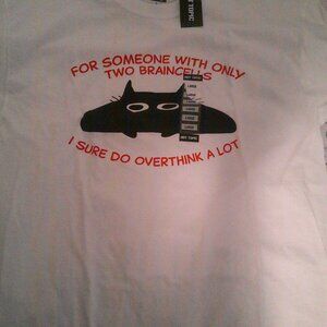 Unisex Large Hot Topic Black Cat T Shirt-New With Tag